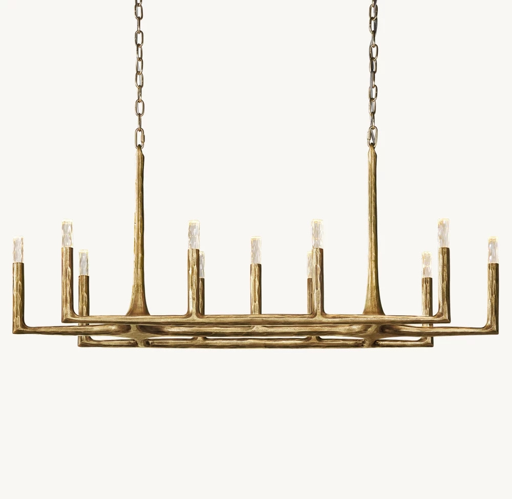 Simig lighting America style Modern luxury pendant lamp linear chandelier for LED bedroom lighting