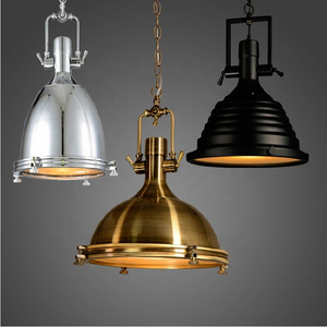 Simig lighting retro American style decorative drum metal shade kitchen lamps home decor pendant light