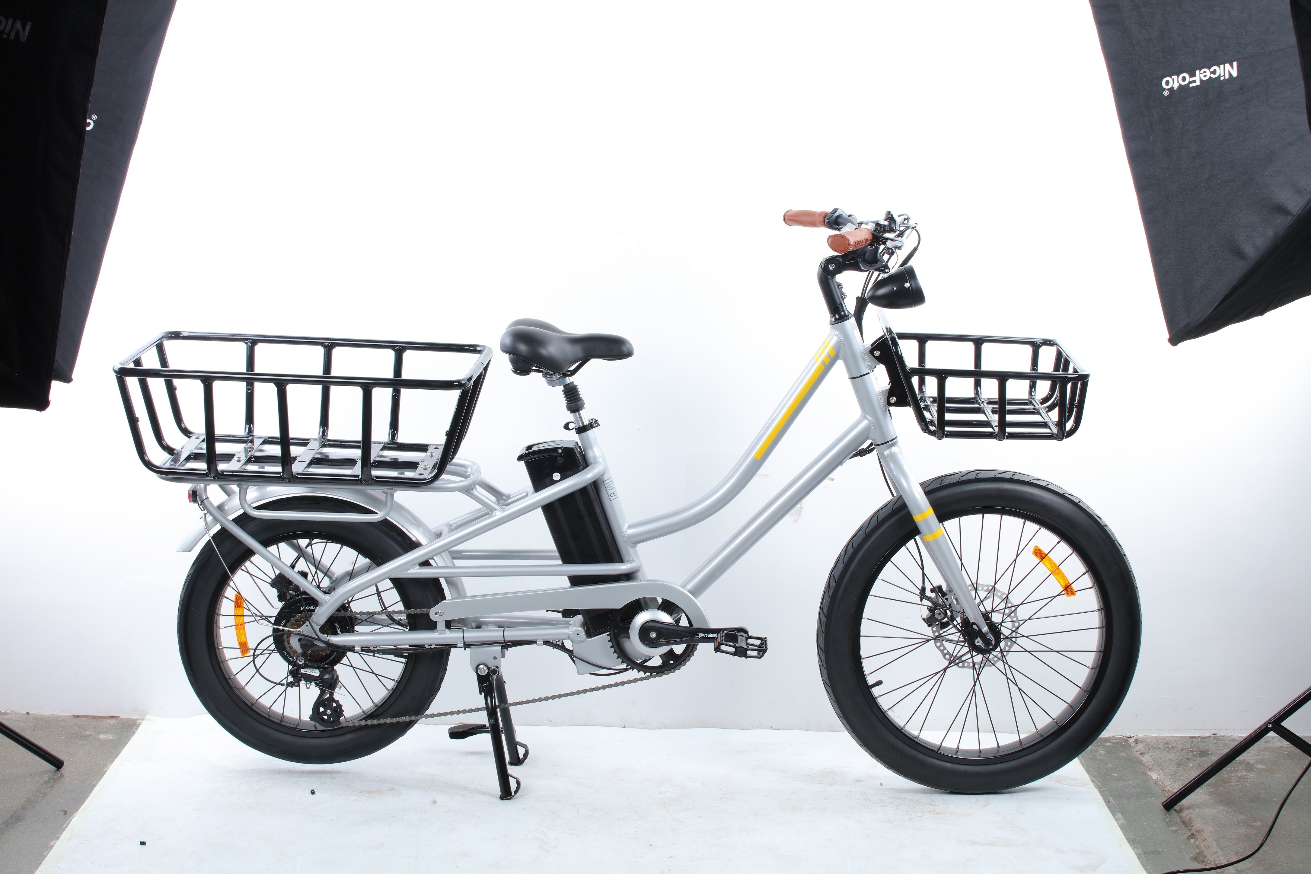 2019 New design 24'' electric delivery bike 2 wheel cargo bikedelivery bicycle for sale