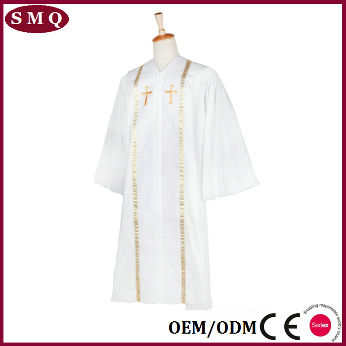 doctoral clergy robes with open sleeves