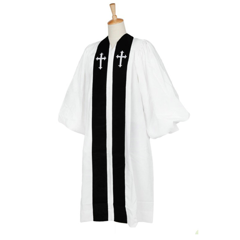 doctoral clergy robes with open sleeves