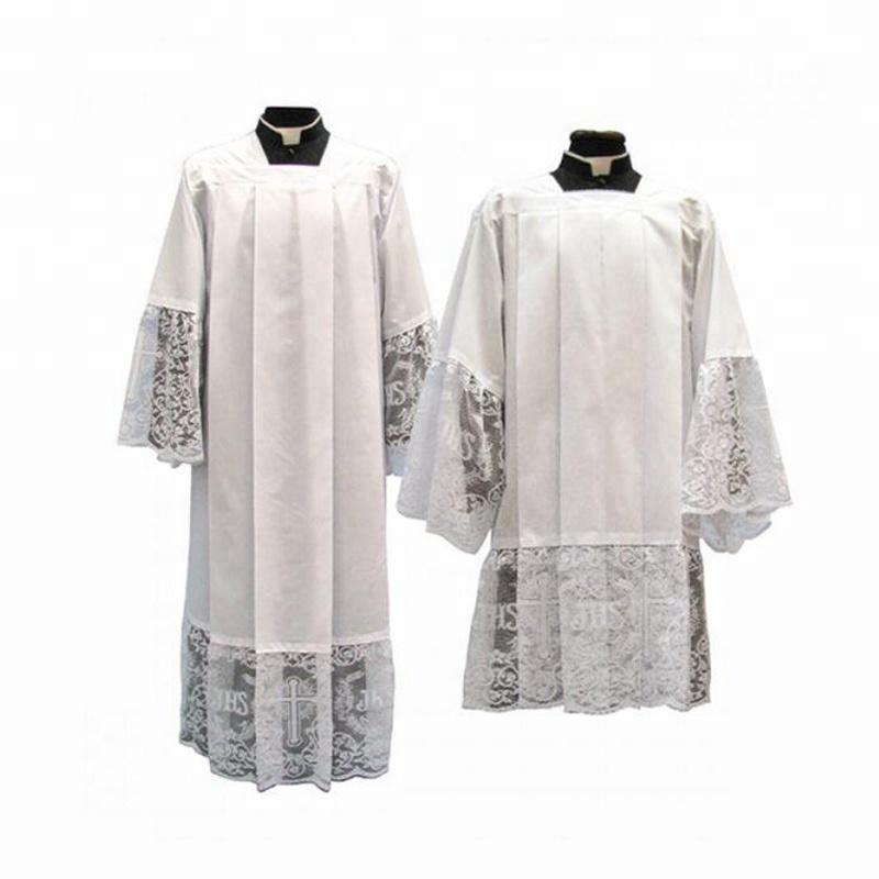 oem produce church white clergy surplice