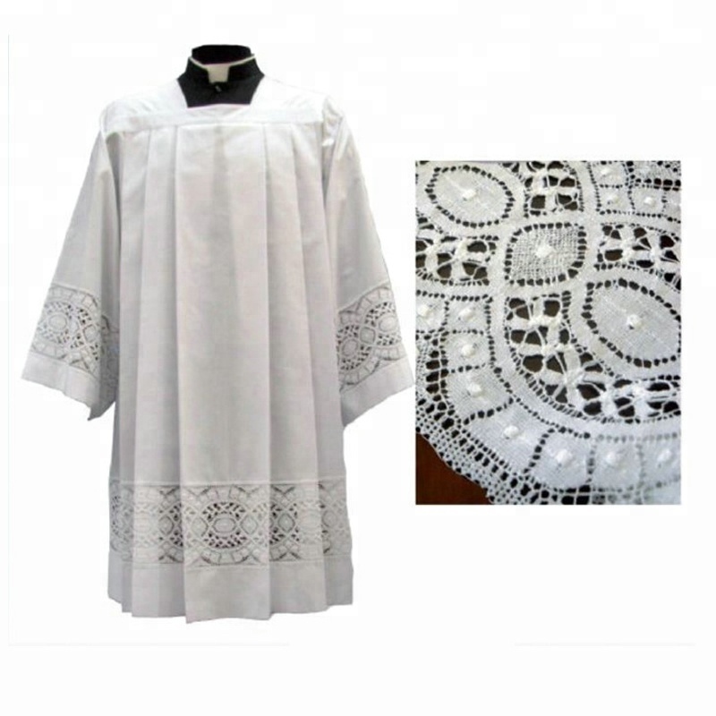 oem produce church white clergy surplice