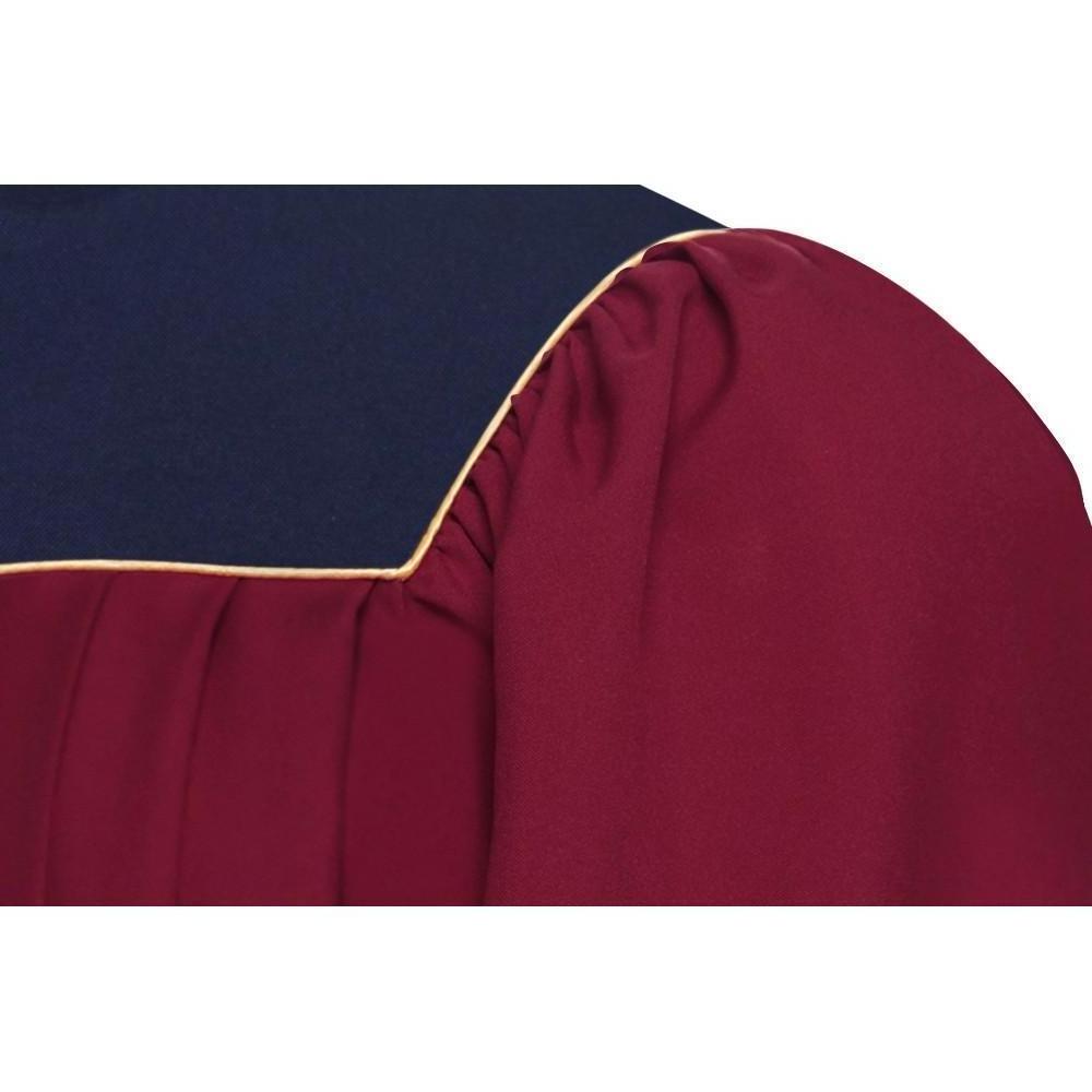 Wholesale christian church choir uniforms burgundy choir dress with stole