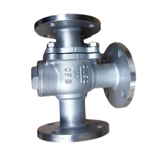 Stainless steel 304/316  three way flanged investment casting ball valve parts