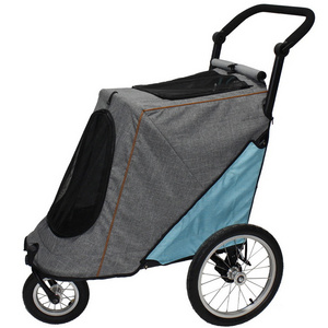 3 Wheels Luxury Pet Stroller for Large Dogs