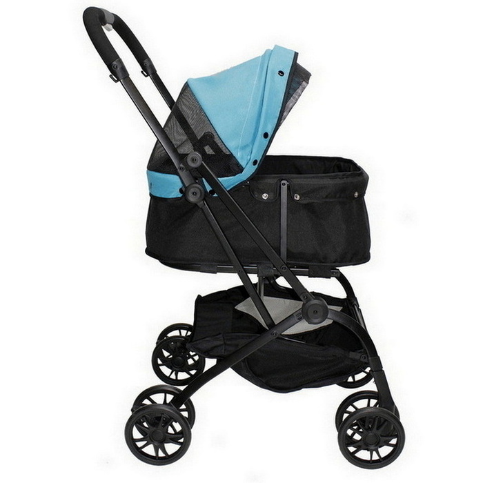 One-Click Folding Travel Pet Carrier Trolley Pet Stroller For Dogs