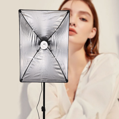 Photo studio soft box umbrella softbox continuous lighting kit for portrait product video photography