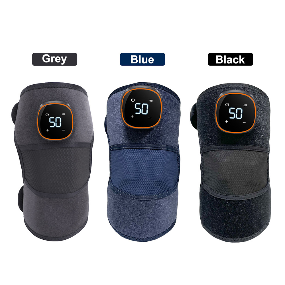 Smart arthritis joint wrap vibration heating knee pad physiotherapy massager electric knee massager