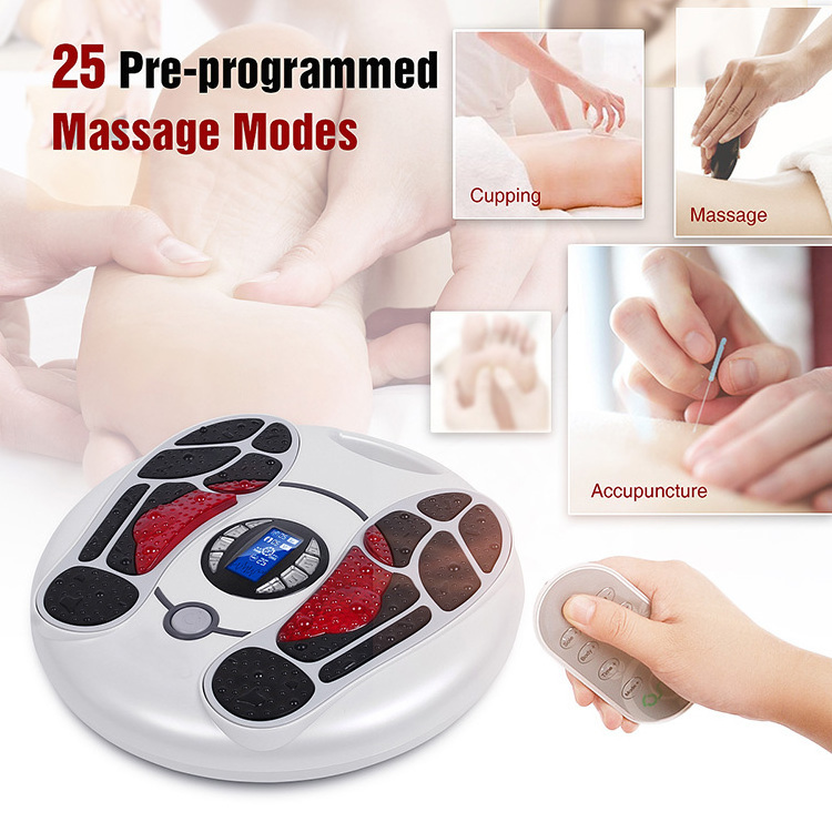 Electric Infrared Reflexology Foot Massager Machine Muscle Stimulator Circulation EMS Foot Massager