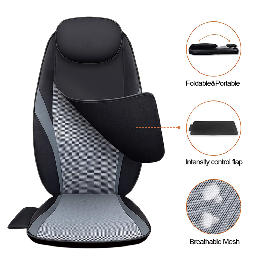 Factory wholesale coussin de siege massant Full Body Shiatsu Kneading And Tapping Comfortable Massage Cushion