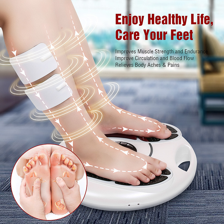 Electric Infrared Reflexology Foot Massager Machine Muscle Stimulator Circulation EMS Foot Massager