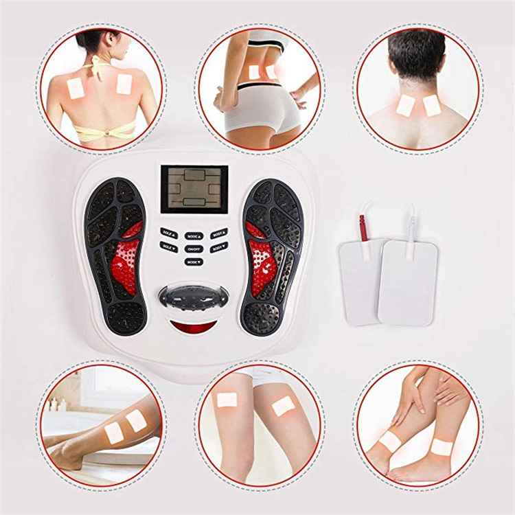 Electric Remote Control Japanese Foot Job Massager Muscle Stimulator Tens Leg Calf Machine Ems Foot Massager