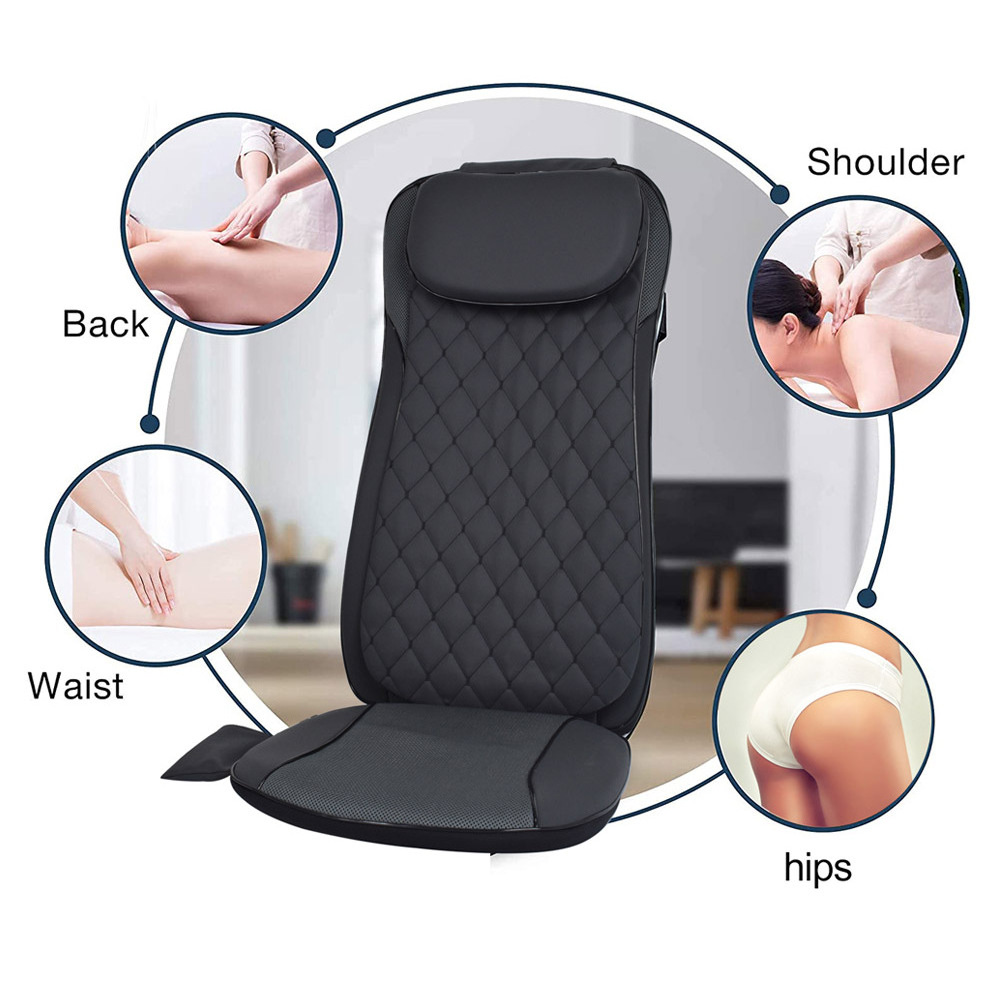 Portable Fan Car Seat Cooling Massage Cushion Vibrating Butt Massager For Car Seat