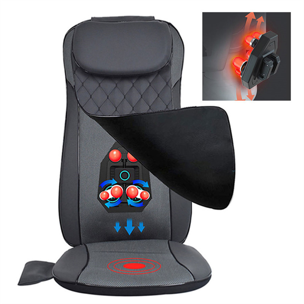 Portable Fan Car Seat Cooling Massage Cushion Vibrating Butt Massager For Car Seat