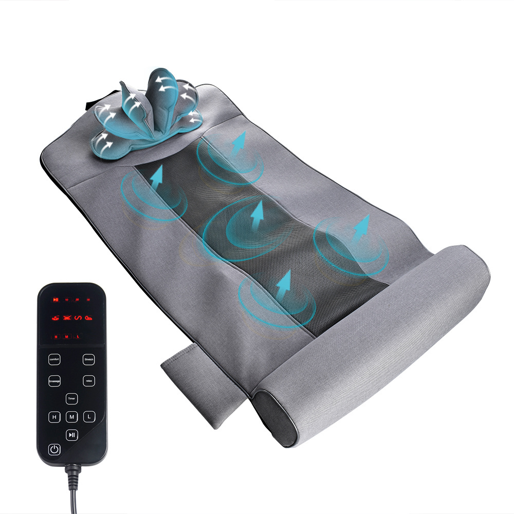 Airbag Vibration Full Body Heat Inflatable Function Bed Electric Topper Folding Massage Mattress With Kneading