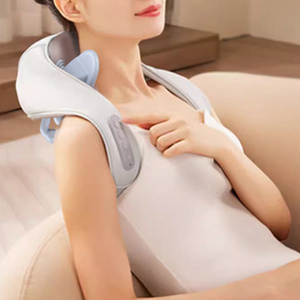 Back Neck Rechargeable Care Massager Wireless Portable Tens Ems Massager Shoulder Deep Tissue Remote Control Massage