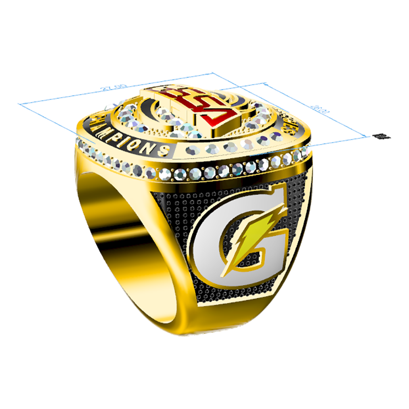 Custom Champion Ring Gssa Basketball Softball Baseball Football Custom Youth Sports Tournament Championship Rings