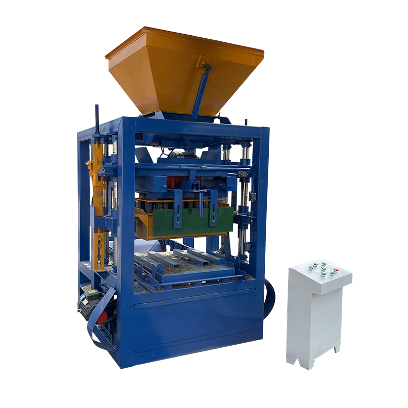 Small Block Machine QT4-24 CHB Manual Semi-automatic Hollow Cement Concrete Block Brick Making Machine Price In Philippines