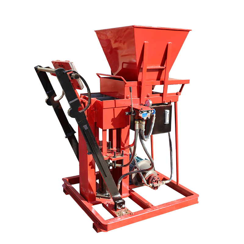 2-25 interlocking hollow clay red bricks making machine price in Egypt semi automatic hydraulic brick machinery