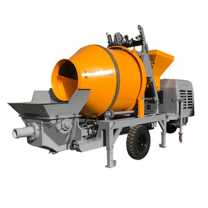 china high quality JBS40 40m3 Diesel Engine Portable Concrete Mixer Pump with trailer for Sale