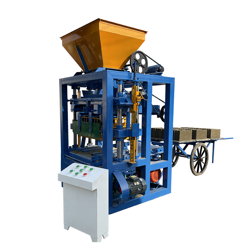 Small Block Machine QT4-24 CHB Manual Semi-automatic Hollow Cement Concrete Block Brick Making Machine Price In Philippines