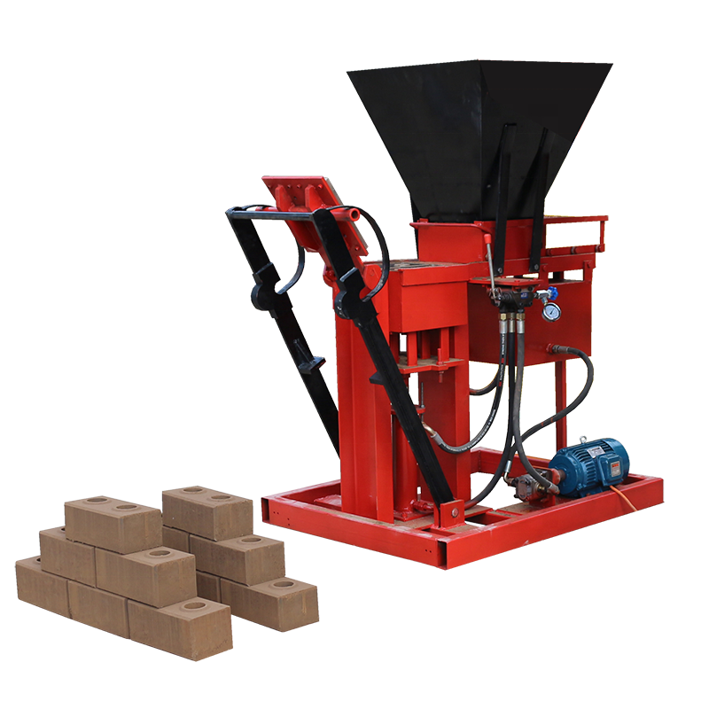 2-25 interlocking hollow clay red bricks making machine price in Egypt semi automatic hydraulic brick machinery