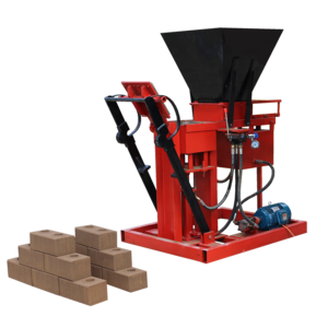 2-25 interlocking hollow clay red bricks making machine price in Egypt semi automatic hydraulic brick machinery