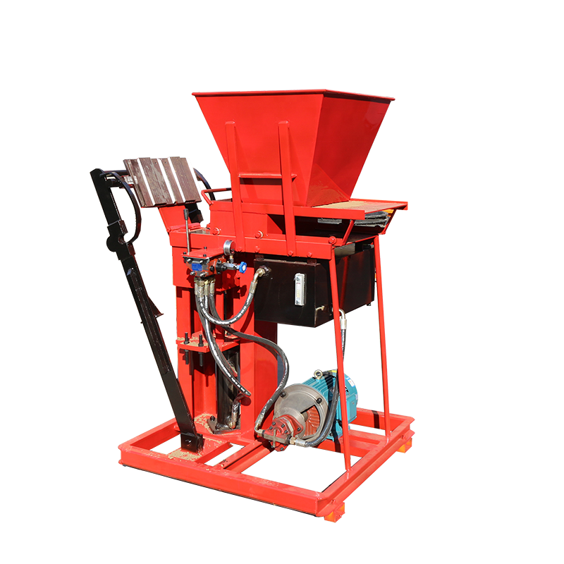 2-25 interlocking hollow clay red bricks making machine price in Egypt semi automatic hydraulic brick machinery