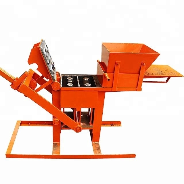 SHM2-40 manual hand press clay interlocking brick block making machine for sale