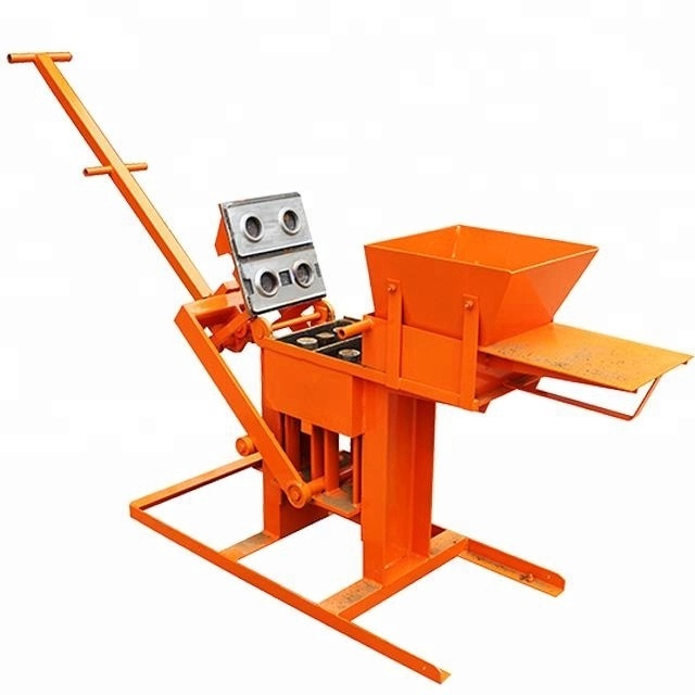 SHM2-40 manual hand press clay interlocking brick block making machine for sale