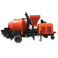 china high quality JBS40 40m3 Diesel Engine Portable Concrete Mixer Pump with trailer for Sale