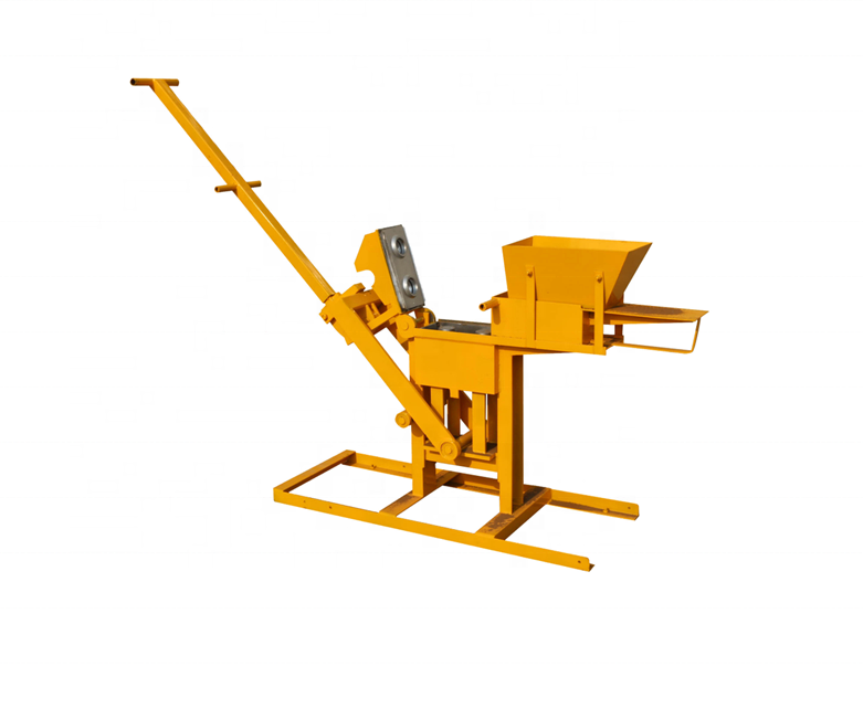 SHM1-40 hand press interlocking clay block brick making machine in Kenya