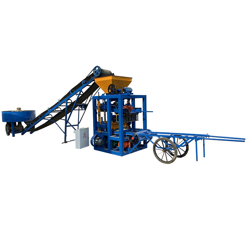 Small Block Machine QT4-24 CHB Manual Semi-automatic Hollow Cement Concrete Block Brick Making Machine Price In Philippines