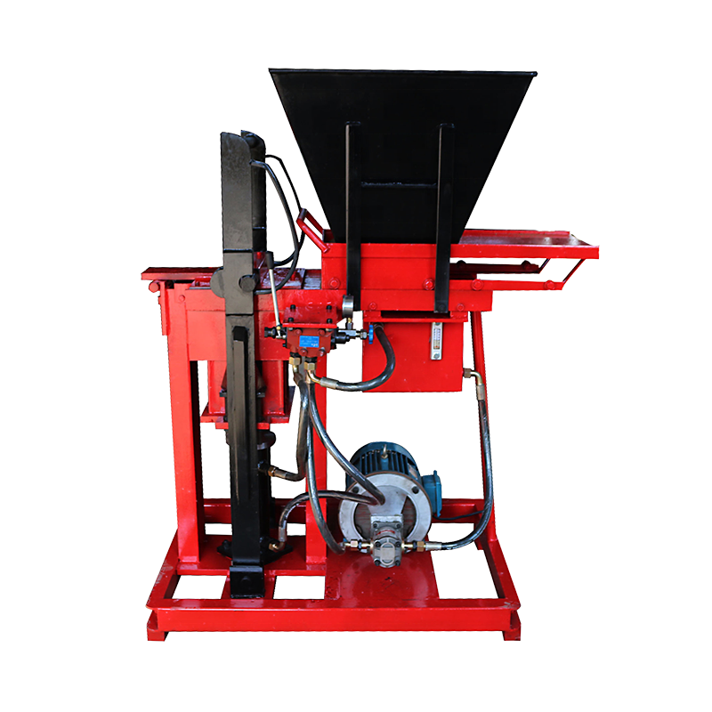 2-25 interlocking hollow clay red bricks making machine price in Egypt semi automatic hydraulic brick machinery