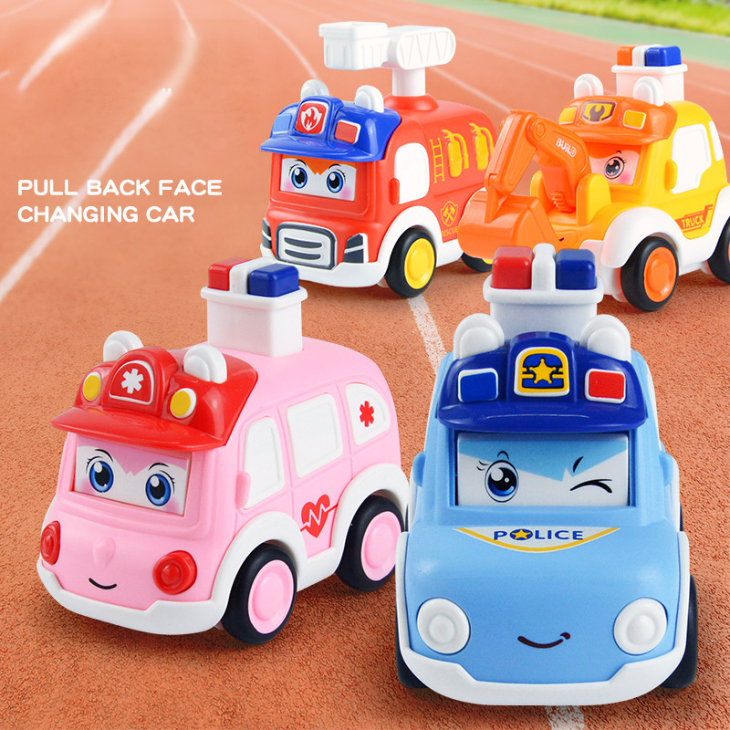 Wholesales baby toys car press inertia police car boy return force ambulance mini cars boy 2-3 year old 4