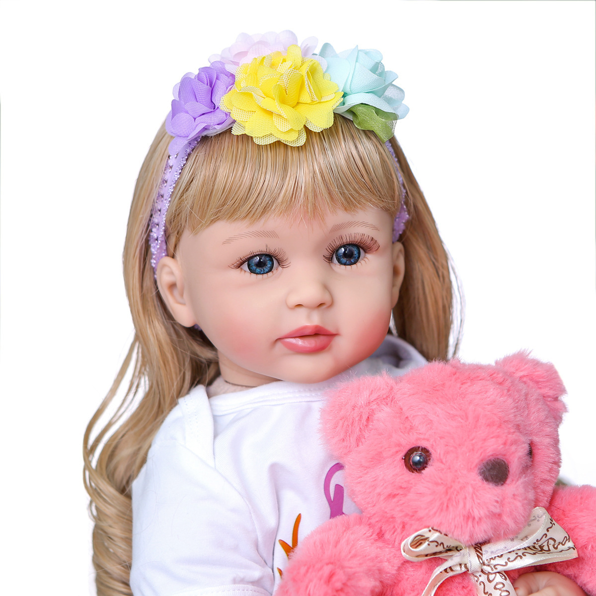 Reborn Dolls 60CM Baby Doll Toys Realistic Lifelike Newborn Girl Doll BeBe Reborn 24 Inch Soft Silicone