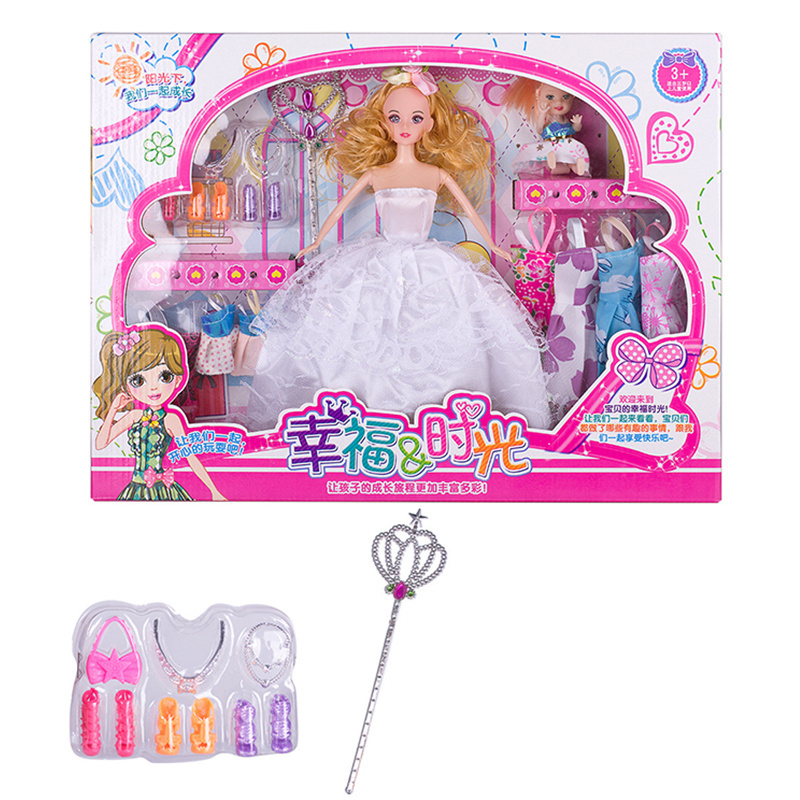 High Quality Dolls Play Set 11.5-inch Princess Kids toy set Girls makeup dress up games 11 inch nice doll