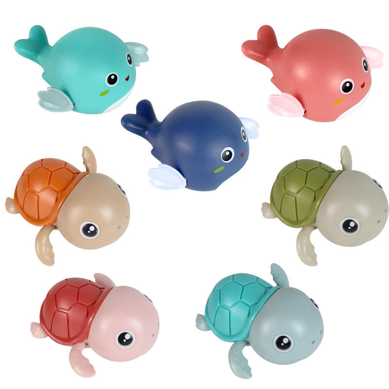 OEM/ODM New Design Eco-friendly Cute Turtle Bath Toy, Toy Bathing, Rubber Floating Bath Animal Toy Set For Baby