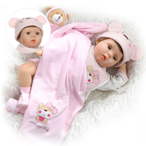 New Design Movable Eyes Blinking Baby Cute Simulation Reborn Baby Doll with Clothes