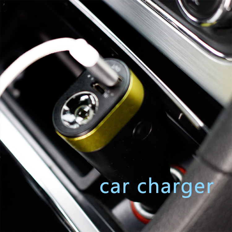 Multi-function 6 in 1 Phone Car Charger Power Bank with Led Torch alarm lamp safety hammer & seat belt cutter Emergency Tool