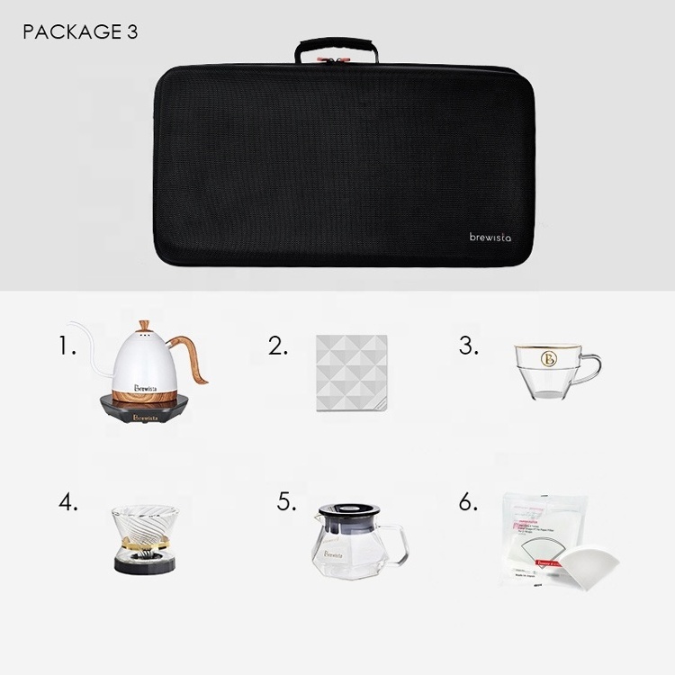 Brewista V shape 60 coffee set camping travel coffee set bag for coffee and tea