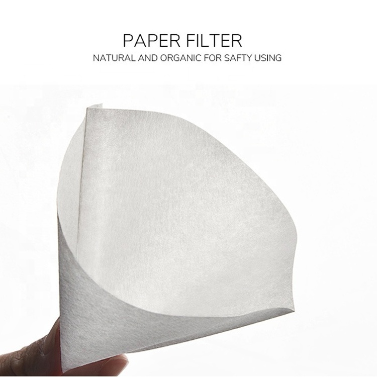 100pcs Shape Coffee Filter Paper 1-2/2-4Cup For Drip Coffee Filter Cup Paper Coffee Filter