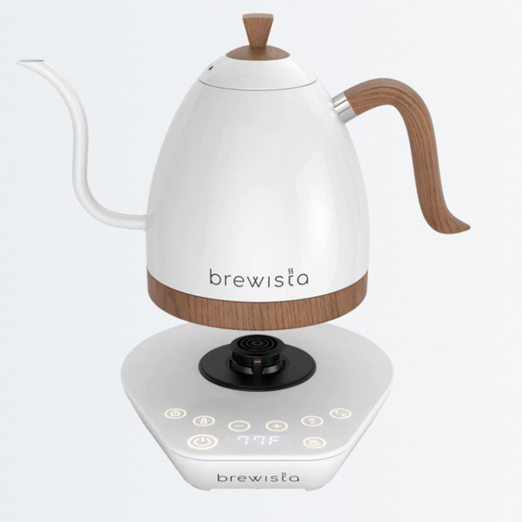 Brewista 600ml coffee tea jug kettle gooseneck water temperature setting electric kettle