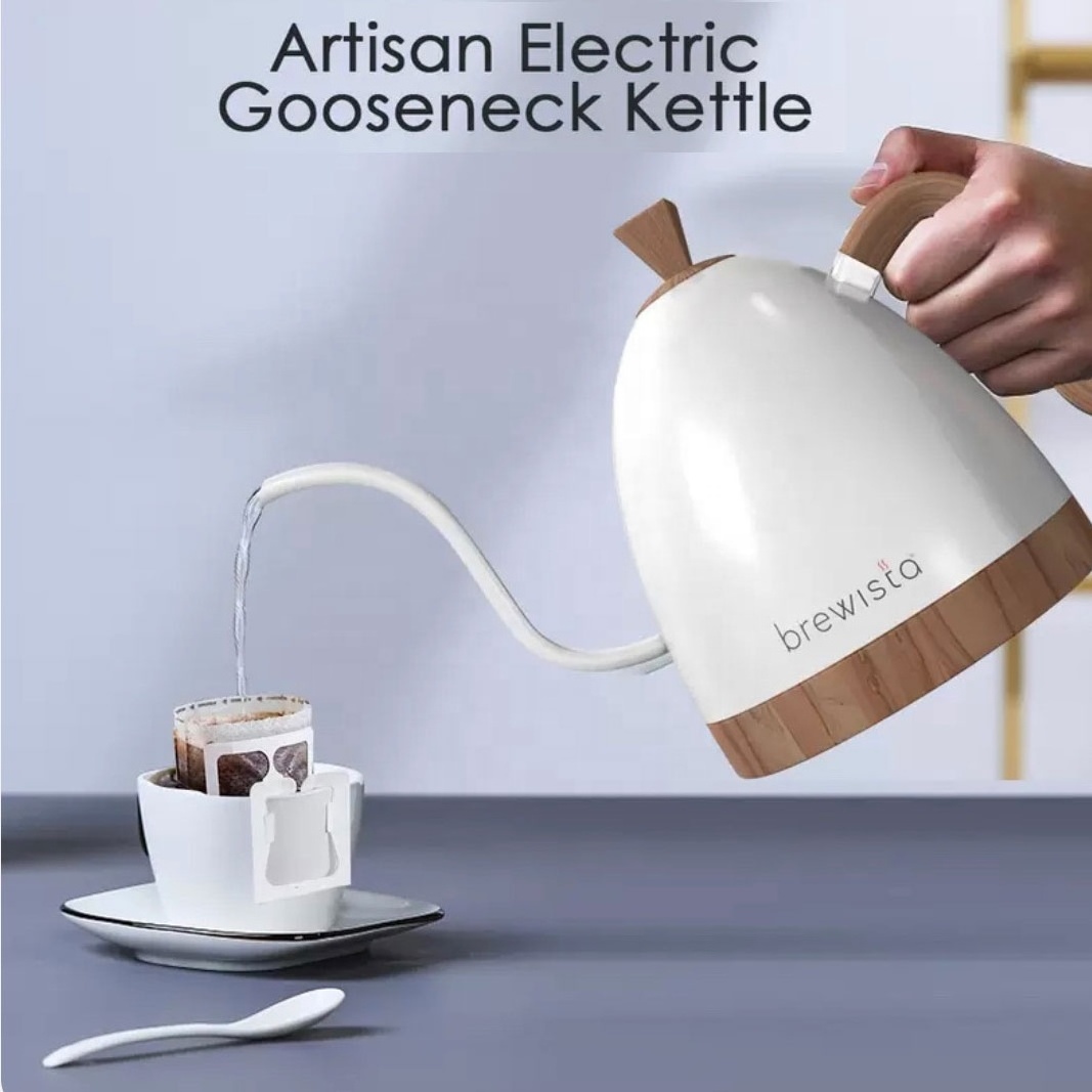 Brewista stainless steel Hand washed kettle intelligent thermostatic coffee Gooseneck electric water kettle