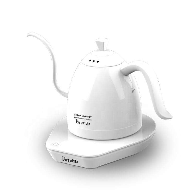 Brewista 1.0L/600ml/800ml Stainless Steel fine Mouth temperature control electric Gooseneck Pour-Over pot Pouring Coffee Kettle