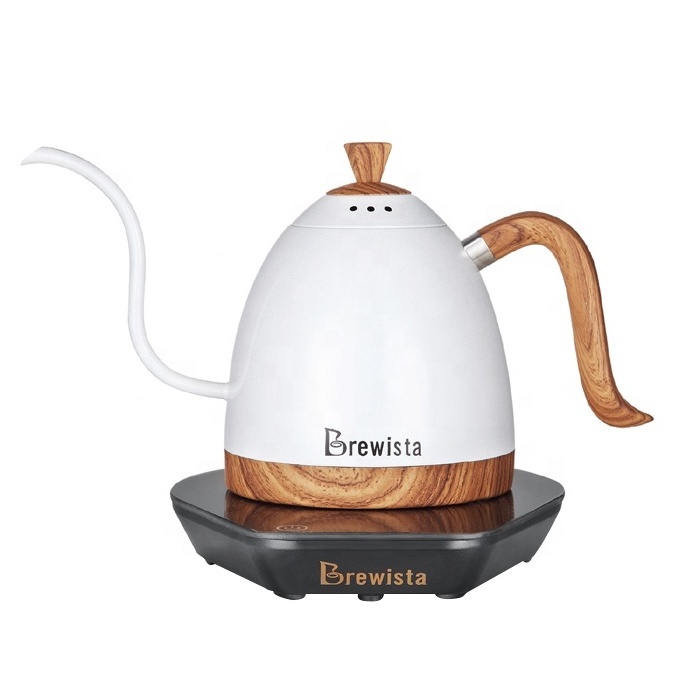 wholesale Brewista 600ml 1l Retro Gooseneck Brew Kettle Smart Heating Kitchen Electric Kettle