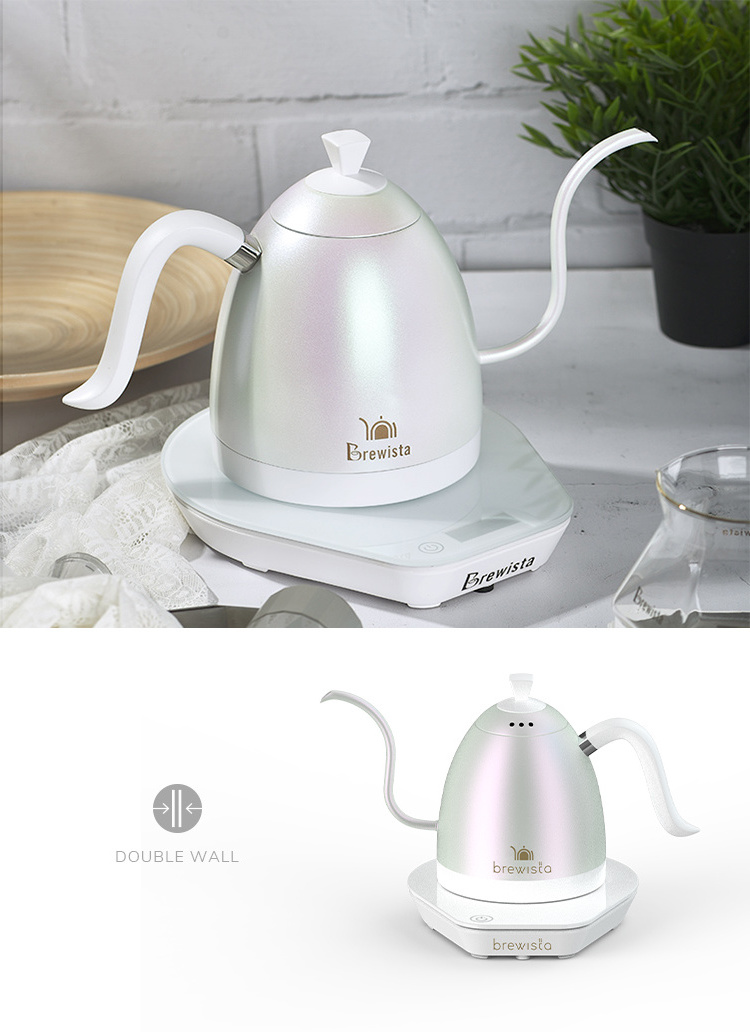 Brewista 600ml Gooseneck Highly Recommended Coffee Electric Tea Kettle Adjustable Temperature