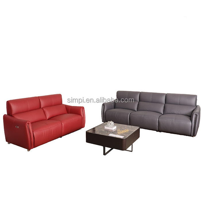 Wholesale Fabric Red Electric Recliner Sofa  2 Seat Love Seat Couch Sofa Sectional Living Room Furniture