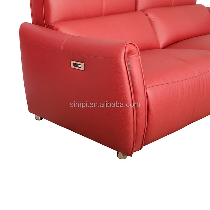 Wholesale Fabric Red Electric Recliner Sofa  2 Seat Love Seat Couch Sofa Sectional Living Room Furniture